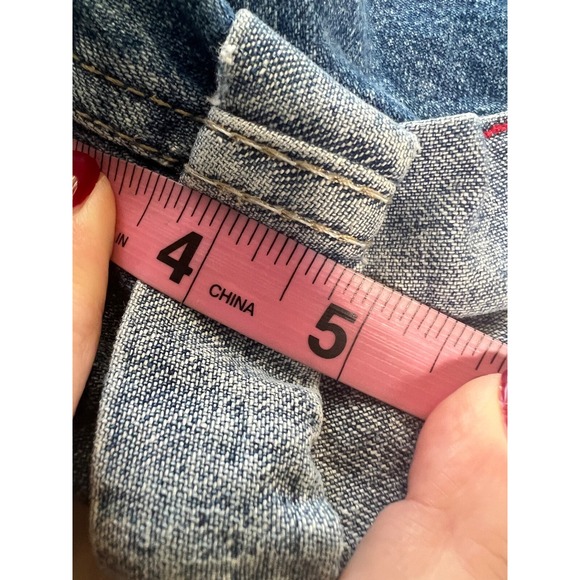 Vintage Chic Mom Shorts Women's Blue Denim 80s/90s 100% Cotton 5 Pocket - Picture 5 of 8